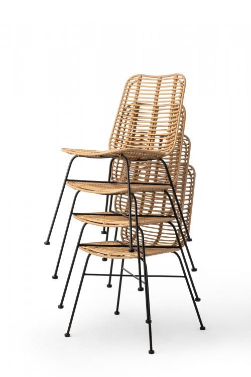 PALMA Stuhl Poly-Rattan stapelbar PALMA Stuhl Poly-Rattan stapelbar