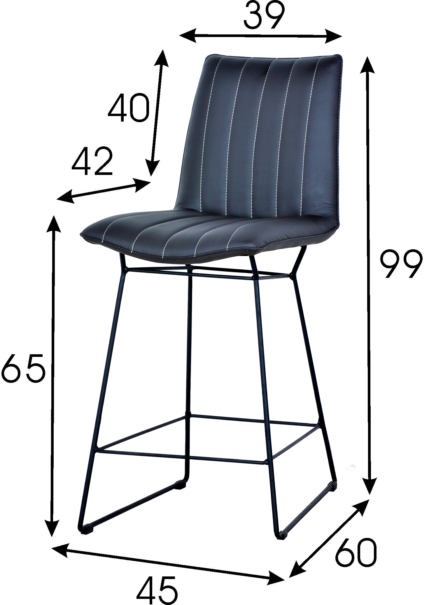 Barhocker ITALY-7V Sitzhöhe 65cm Barhocker ITALY-7V Sitzhöhe 65cm