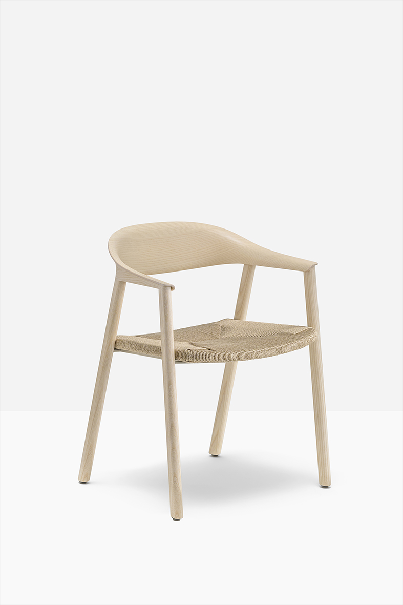 PEDRALI HERA 2864 straw - Esche gebleicht PEDRALI HERA 2864 straw - Esche gebleicht